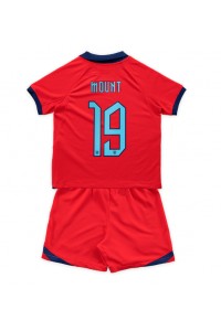 Engeland Mason Mount #19 Babytruitje Uit tenue Kind WK 2022 Korte Mouw (+ Korte broeken)